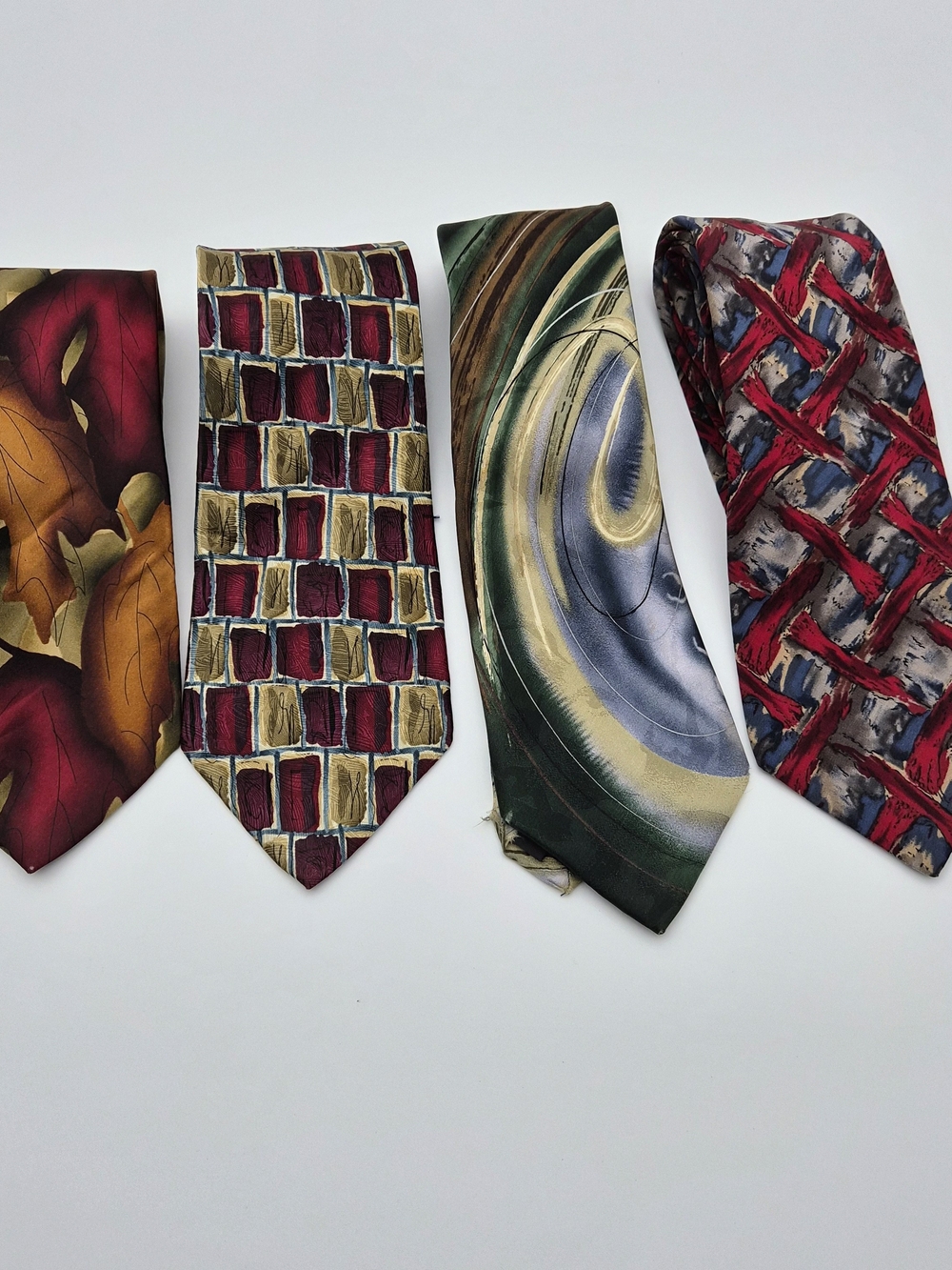Lot 2: Jerry Garcia Silk VTG Tie Lot Of 4 Colorful Wearable Art Grateful Dead